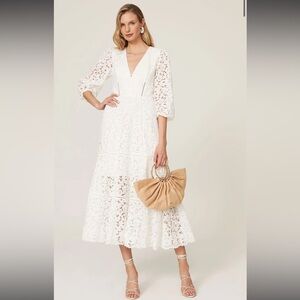 Simkhai white lace maxi dress
